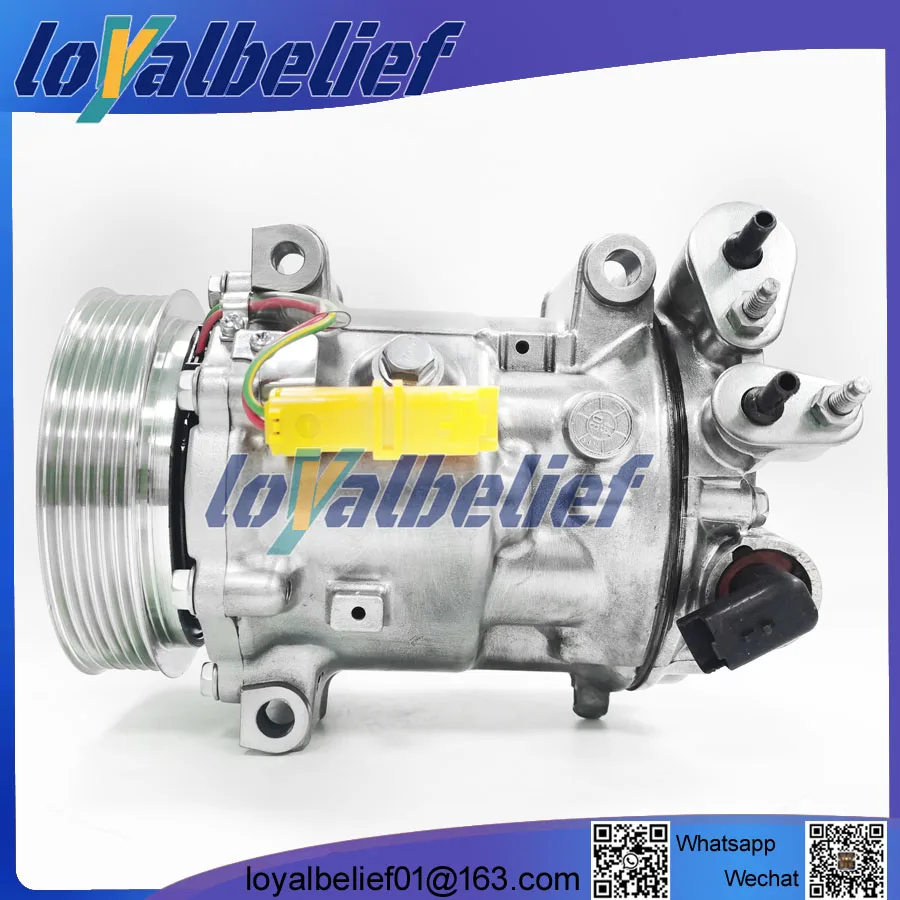 

AC Compressor For Cars Peugeot 407 508 607 Citroen C5 C6 6453PP 6453RE 6453RF 6453RT 6453SN 6453SP 6453WW 9800840380 9671340580