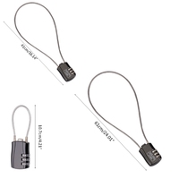 Durable Password Bicycle Locks Anti-theft Helmet Lock for Scooter Motorcycle Portable Mtb Road Bike Lock Cable