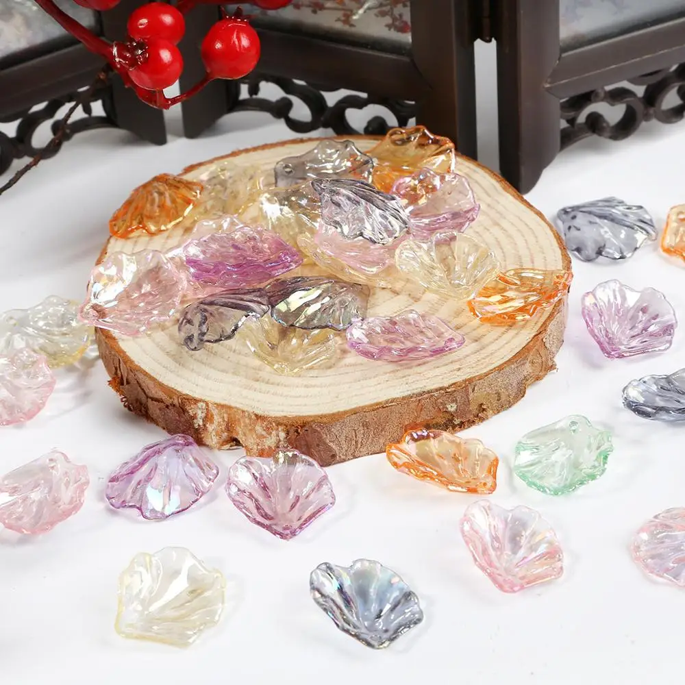 20Pcs New Fashion ABS Imitation Pearl Shell Peony Petals For DIY Handmade Accessories Material Accessories
