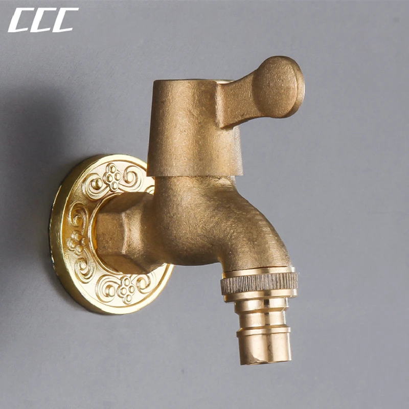 

CCC латунный настенный смеситель для стиральной машины, одинарный холодный быстрооткрывающийся смеситель для ванной комнаты, швабра для бассейна, автомойки, кран для полива