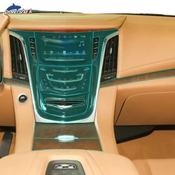 Pellicola protettiva in TPU trasparente per cruscotto con schermo di navigazione per Console interna per accessori Cadillac Escalade 2015-2020