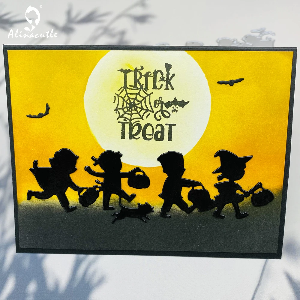 

Alinacutle Metal Cutting Die Cut Halloween Child Kids Scrapbooking Paper Craft Handmade Card Punch Art Cutter