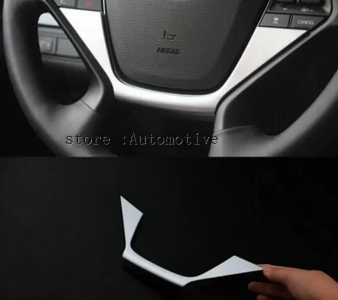 Accessories FIT FOR 2015 2016 for HYUNDAI SONATA LF CHROME STEERING WHEEL PANEL COVER