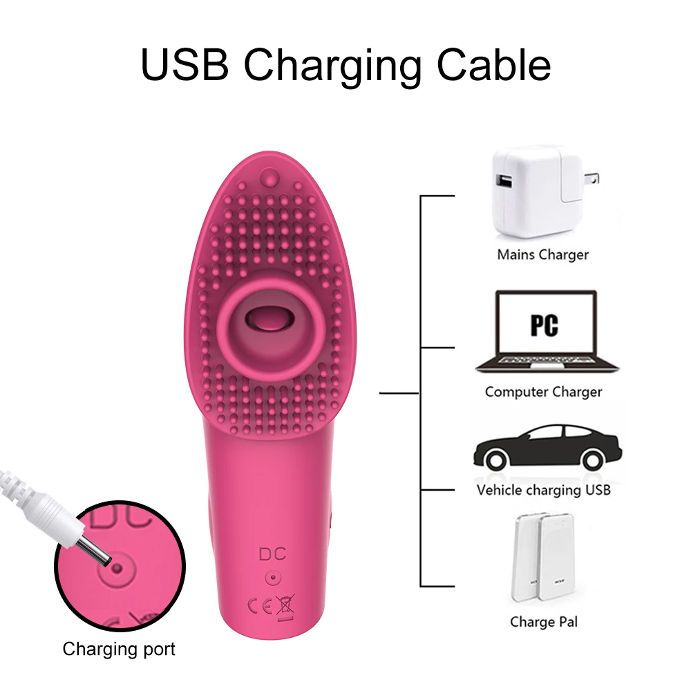 Wearable Finger Vibrator For Women G Spot Clitoris Stimulator 10 Modes Vagina Touch Finger Sleeve Vibrator Sex Toys for Couples