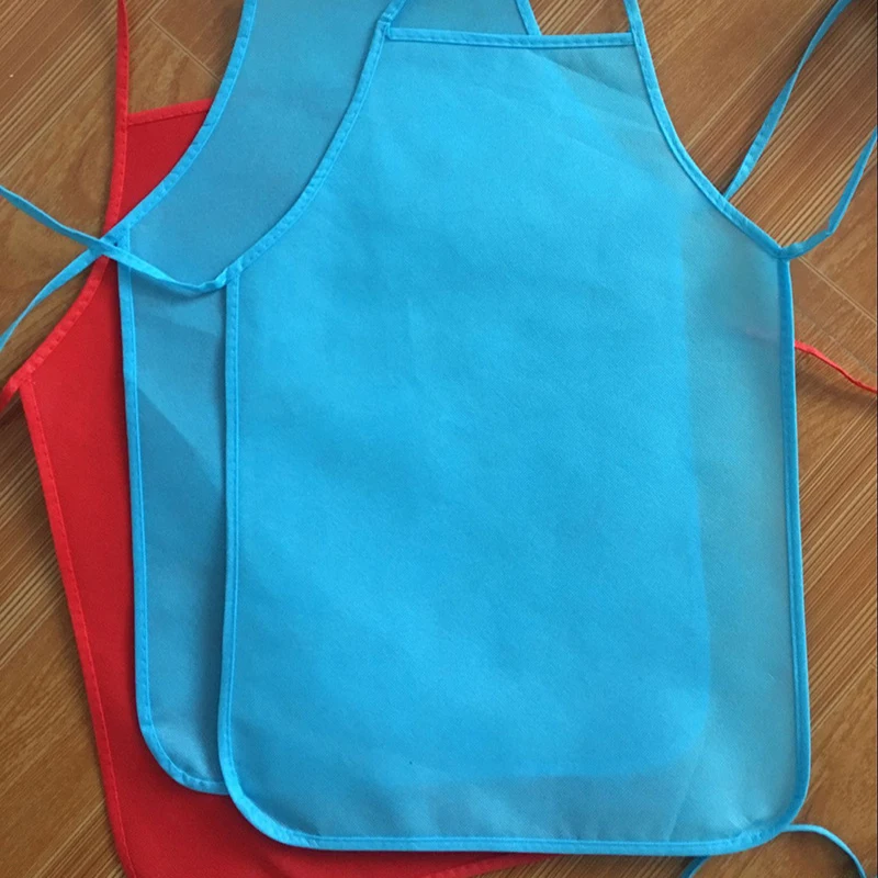 Pinafore colorido para crianças, Pinafore Unisex, Pintura de arte, Artesanato Avental, Impermeável, Tecido não tecido, Atividades