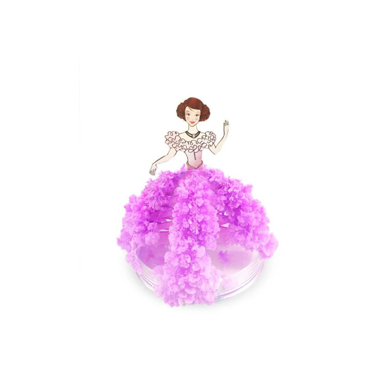 Newly Crystallized Tree Interesting Romantic Growing Blossoming Princess Dress For Kids Children