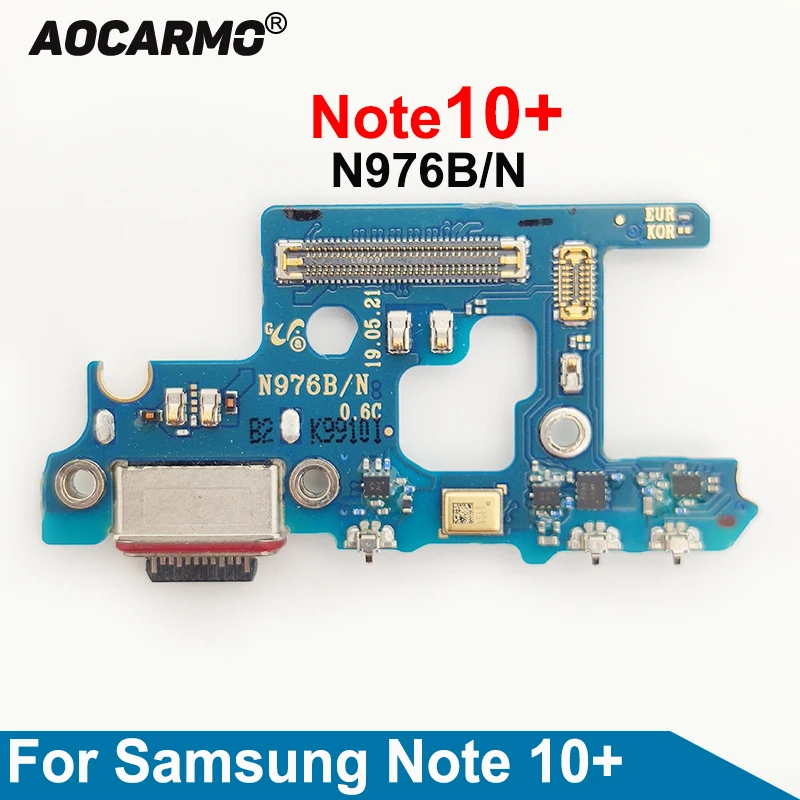 

Aocarmo For Samsung Galaxy Note 10+ 10 Plus N976B/N/V N9750 USB Charging Port Charger Dock Connector Flex Cable Replacement Part