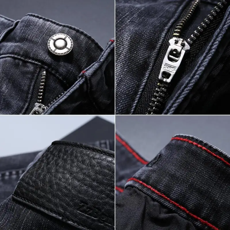 2021 men Jeans Autumn Winter Jeans Flocking Warm Soft Men Activities Warm denim Men Jeans  streetwear men men jeans baggy jeans