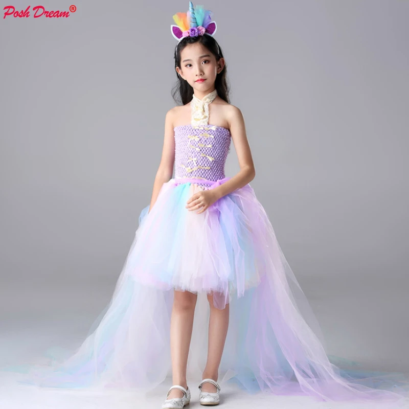 

Pink and Blue Girls Tutu Dresses Flower Girls Dresses for Girls First Communion Dresses Communion Party Prom Princess Pageant