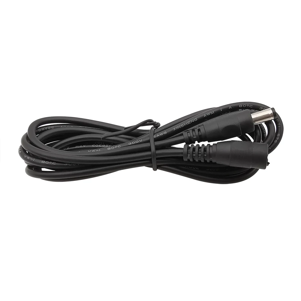 1Pcs 5.5x2.1mm Male Female DC Power Cable Plug Jack Connector Extension Cord For CCTV Security Camera LED Strip 0.5/1/1.5/2/3/5M