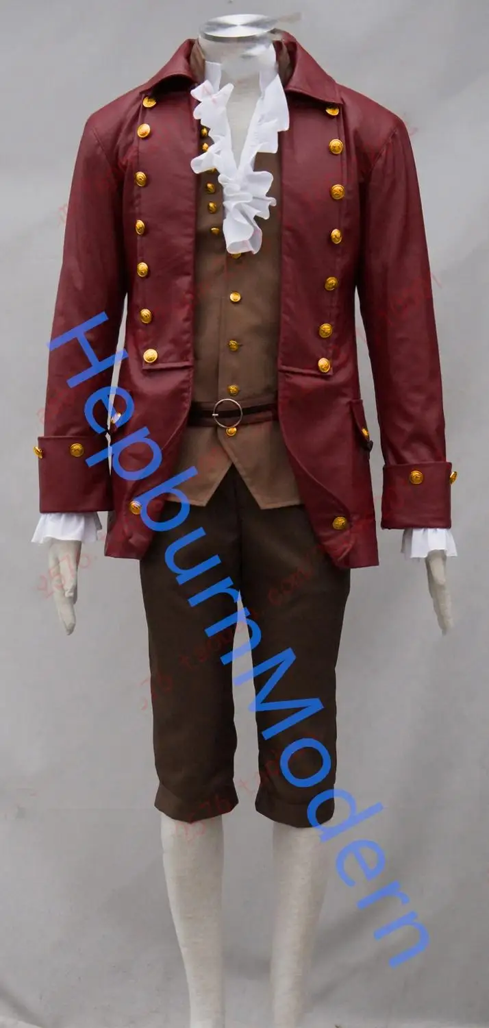 2017 film beauty and beast Gaston Cosplay stage clothing Full performance suit real-life performance clothing