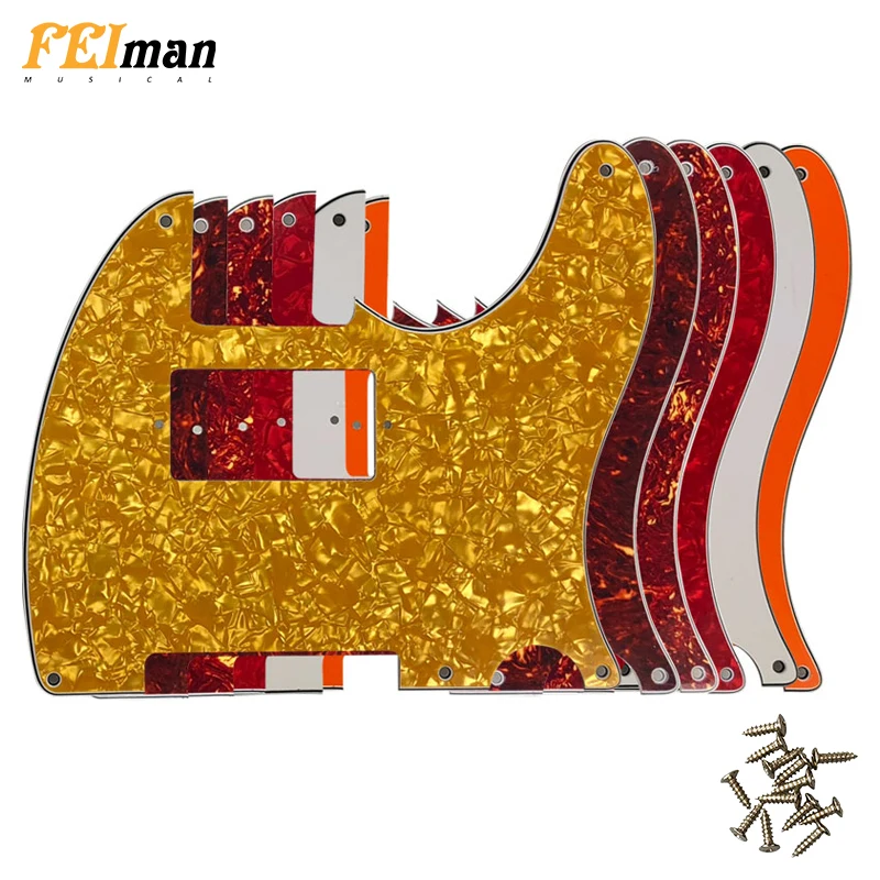 Fei Man - Pickguards With PAF Humbucker Guitar Accessories, US Standard, 5 Screw Holes, 52 Year Tele Tele, Guitar Accessories