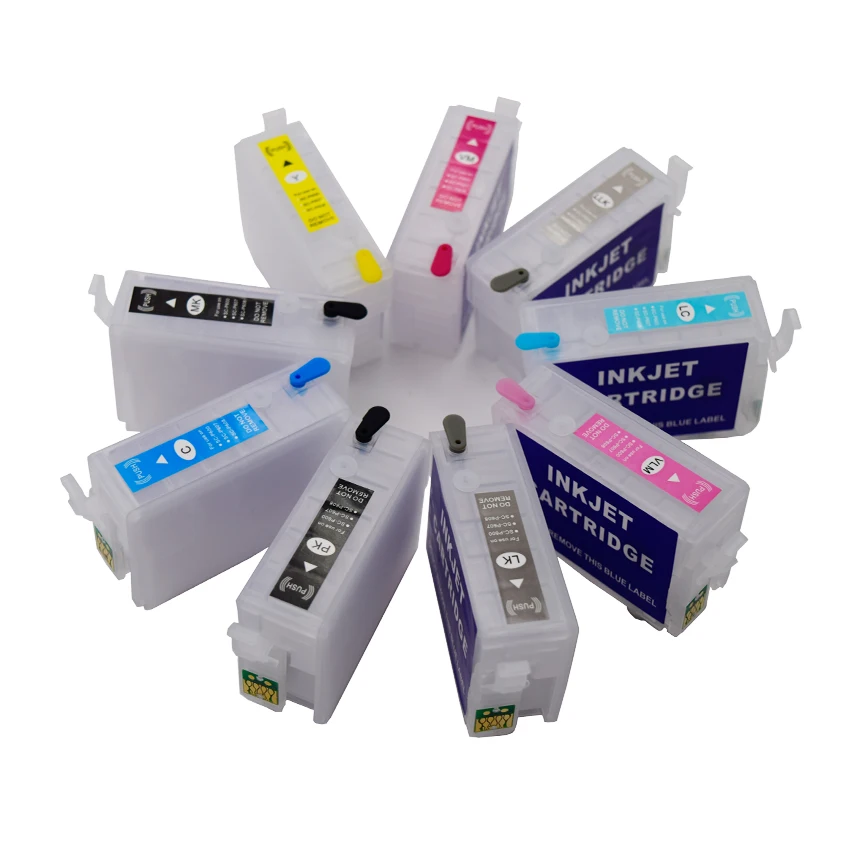 P600 Refillable Ink Cartridge With ARC Chip For Epson P600 T7601-T7609 Surecolor SC-P600 Printer