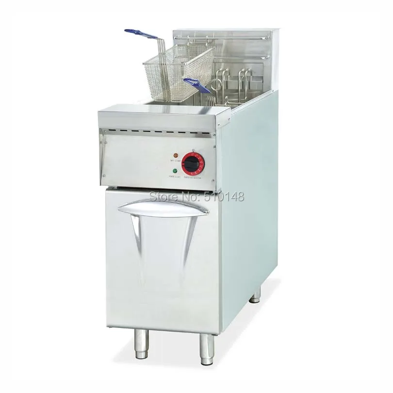 PKJG-DF26 Electric 1-Tank Fryer, 2-Basket, for Commercial Kitchen