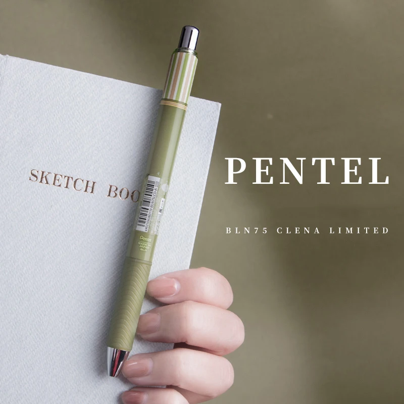 Vintage Edition! Japanese Pentel EnerGel Cafe De Clena Gel Pen 0.5mm Black Ink Fast Dry Water Proof Pens School Writing Supplies