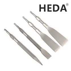 HEDA-martillo eléctrico SDS PLUS, brocas de selección, cincel cónico, Gouges para palear cemento, pared de ladrillo, roca