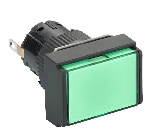 

5 pcs XB6EDV3BF Indicator light, rectangular, green, with 24V LED