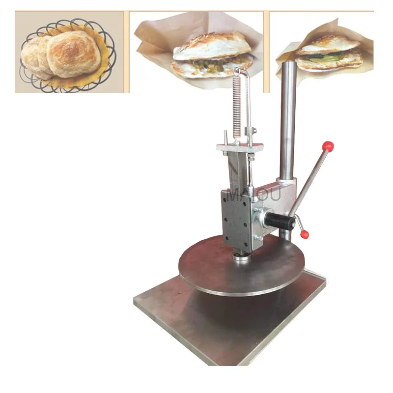 

Hand Operation Lowest Price Chapati Dough Pizza Pastry Cake Pressing Presser Pancake Flattening Machine