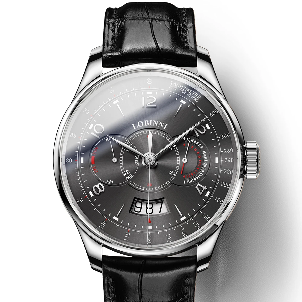 

luxury brand mens automatic watches,men wrist watch LOBINNI Switzerland man mechanical wristwatch waterproof clock reloj hombre
