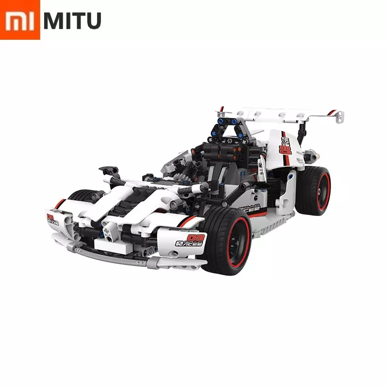 

New Xiaomi MITU Intelligent Building Blocks Road Racing Car Kids Toy Electric Bluetooth 5.0 APP Smart Remote Control 900+ parts