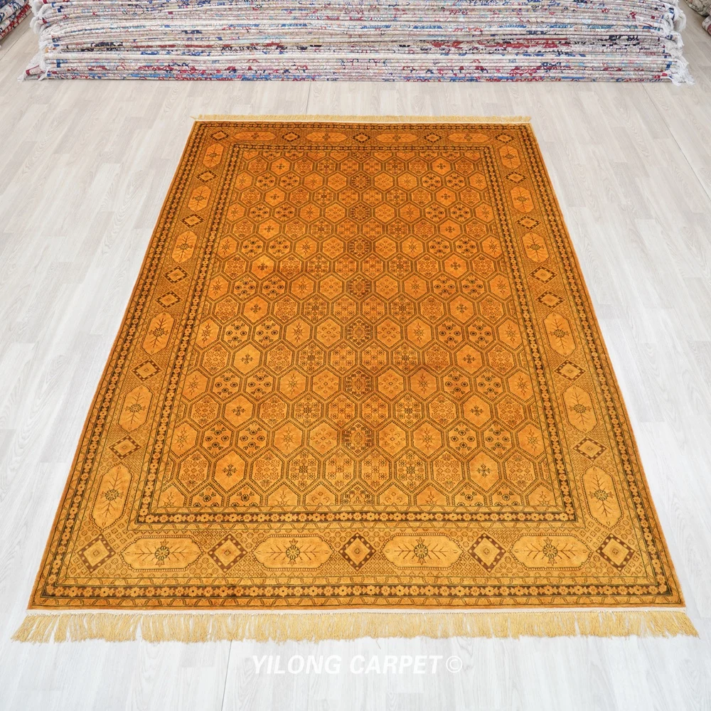 6'x9' Hereke Silk Carpets Vantage Exquisite Home Decoration Antique Persian Rug Handmade (YHW48GAB)