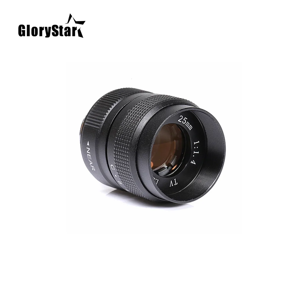 Television TV 25mm f/1.4 Lens in C-Moun Lens for TV/CCTV/Cinema C-Mount cameras F1.4 for sony nikon canon pentax fuji m4/3 nx