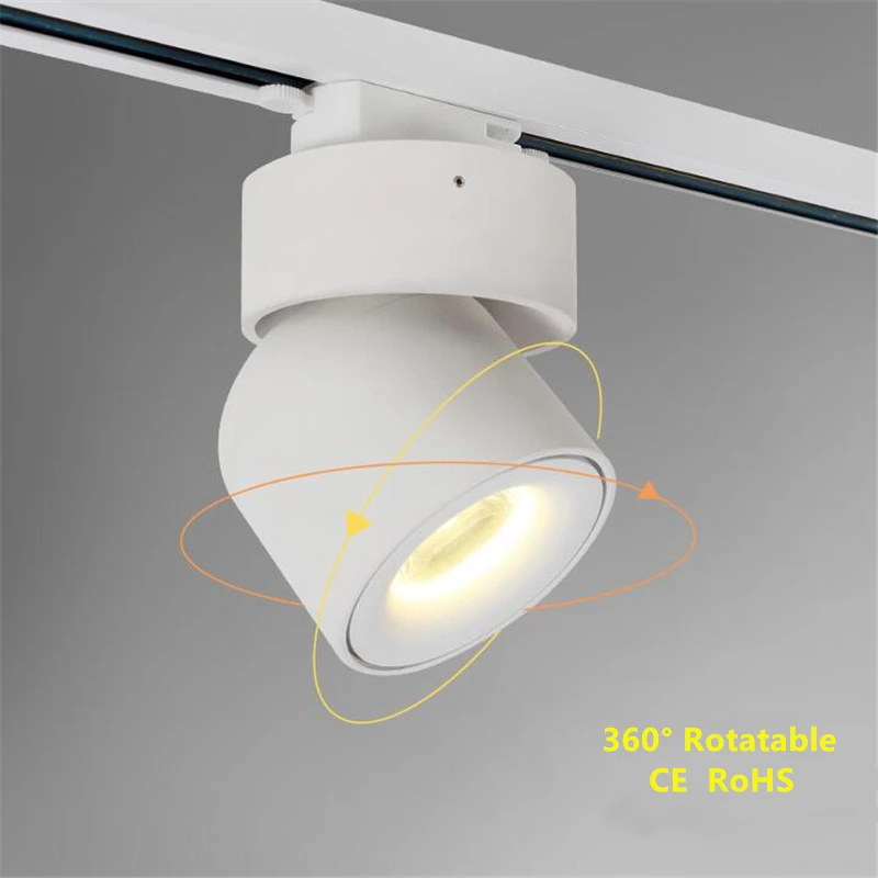 Dimmabele-Focos LED de techo, lámpara de pista de estar para cocina y baño, luz montada en superficie ajustable, 4 piezas, 10W, 12W