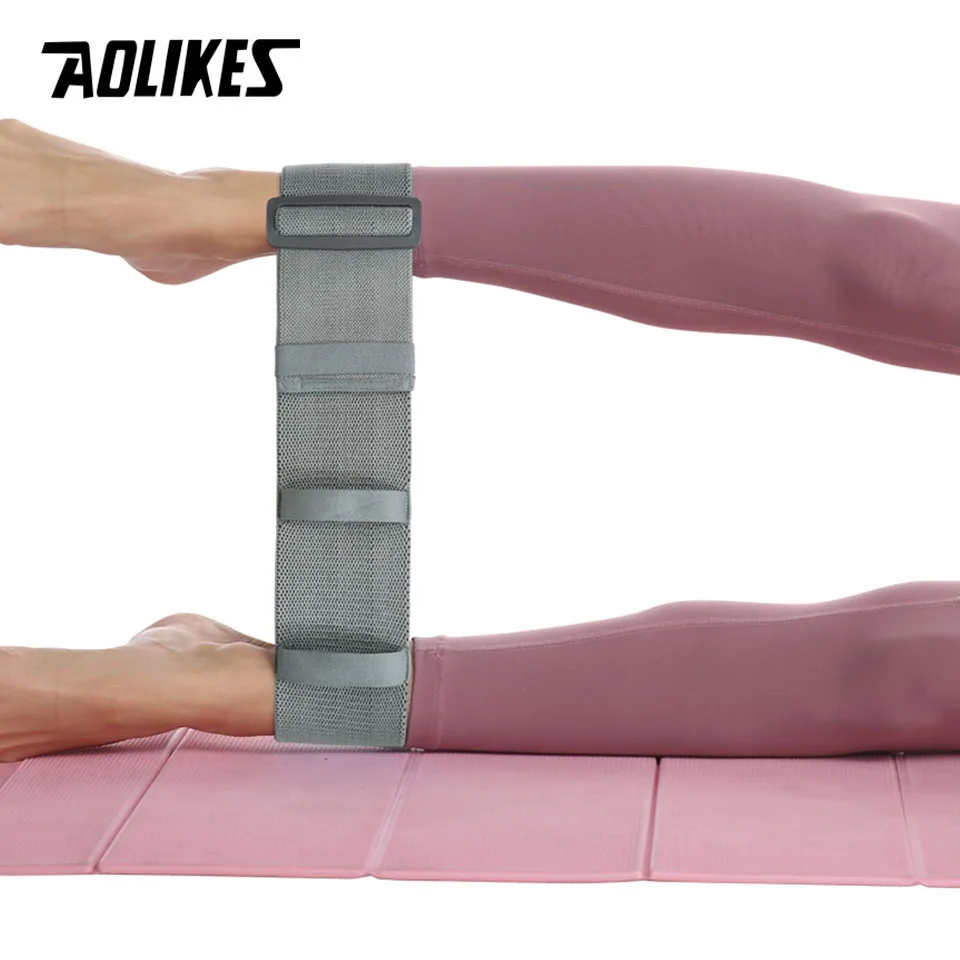 AOLIKES Adjustable Elastic Hip Booty Bands Anti Slip Resistance Bands Thick with Inner Grip Strip for Fitness Legs Butt Glute