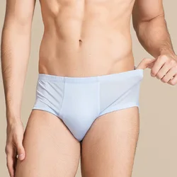 Heren Ondergoed Boxershort 100% Echte Zijde Gebreide Boxers Comfortabele Gezondheid Ademende Mannelijke U-Vorm Onderbroek 69112