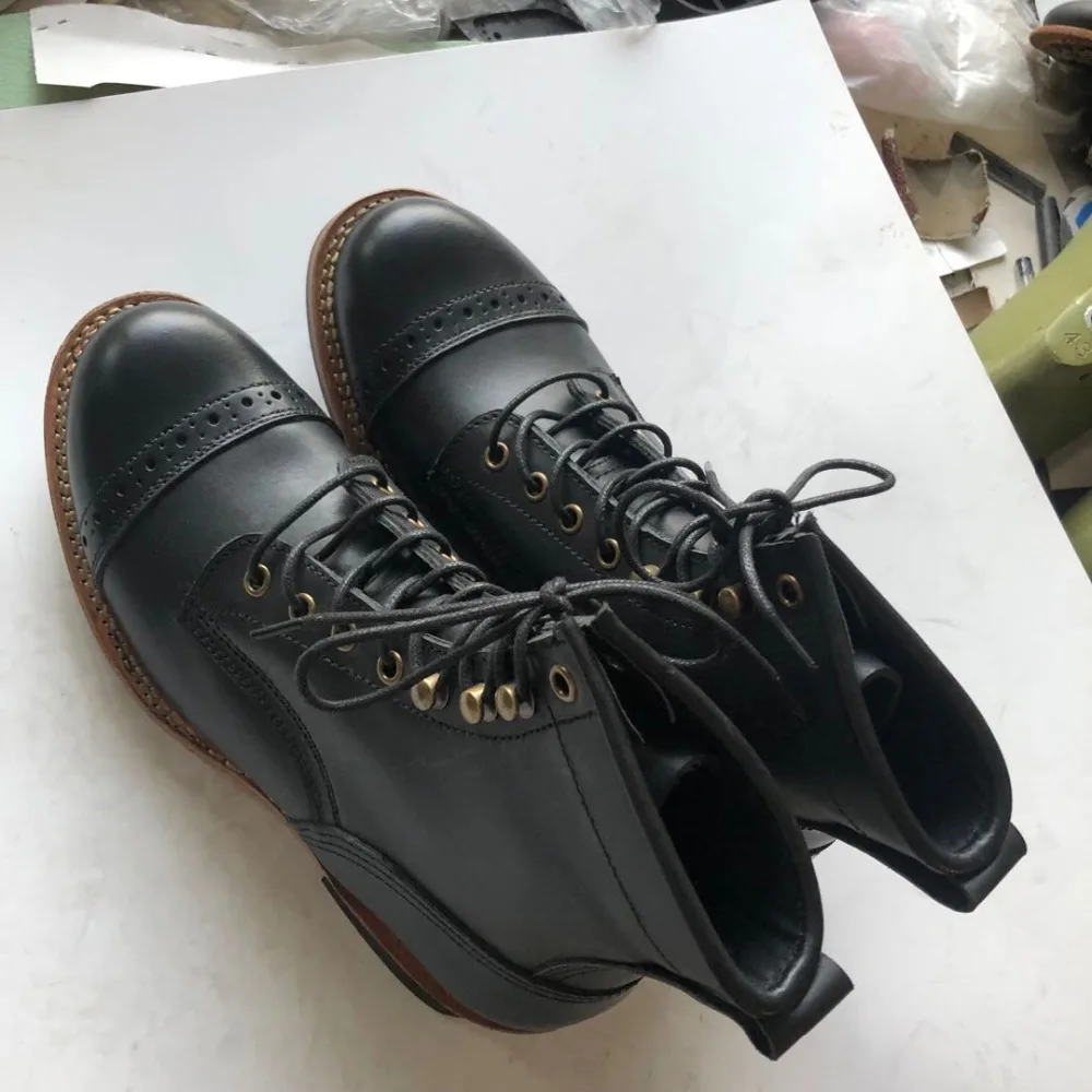 XW400 RockCanRoll Super Quality Size 35-52 Handmade Goodyear Welted Durable Italian Cowhide Boots Custom Made Available