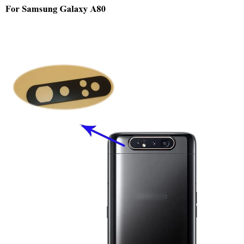 For Samsung GALAXY A80 Replacement Back Rear Camera Lens Glass For Samsung GALAXY A 80 Glass lens Parts SM-A8050