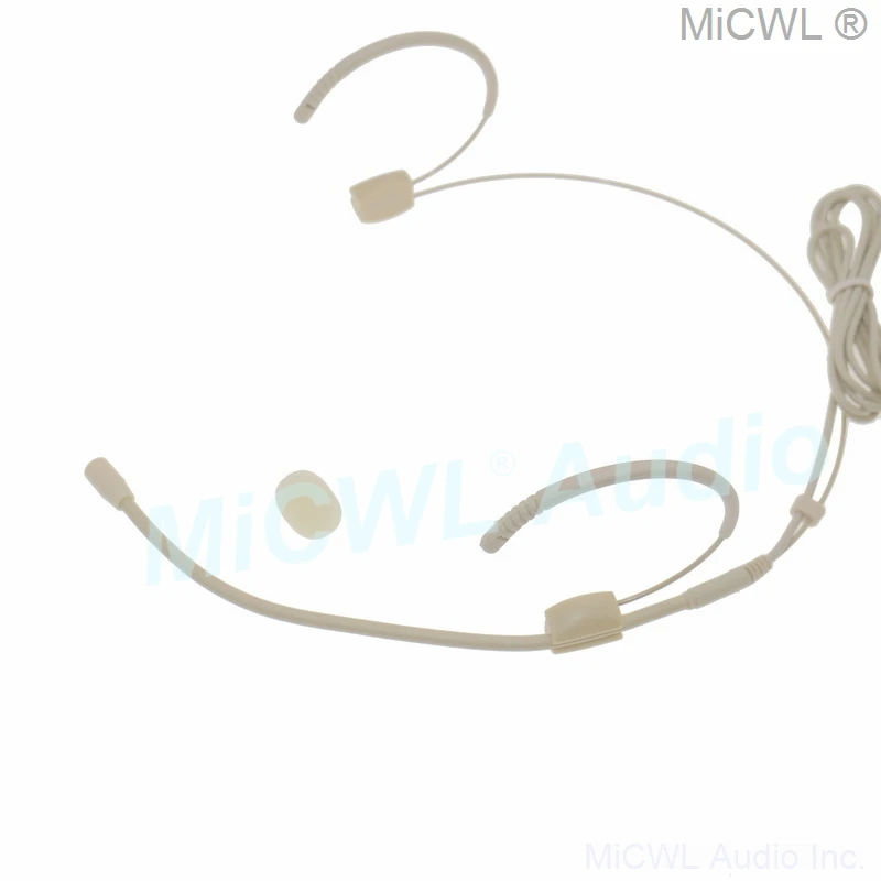 MiCWL e35 Beige Headset Microphone for Sennheiser ew100 ew500 ew300 sk100 Wireless Omnidirectional Microphone 3.5mm Stereo Lock