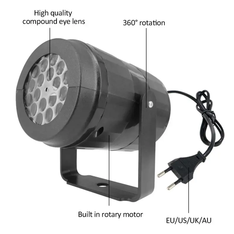 16 Patterns Christmas Laser Projector Outdoor Light For Christmas Pop Year Stage Par Disco Home Party Decoration High-brightness