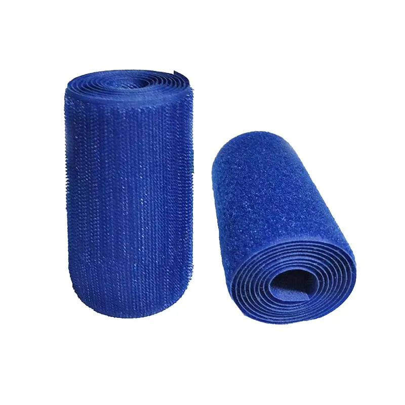 10CM Width Royal Blue  No Adhesive Hook  An Loop Fastener Magic Tape Sticker Strap For Clothing Sewing Shoes Repair