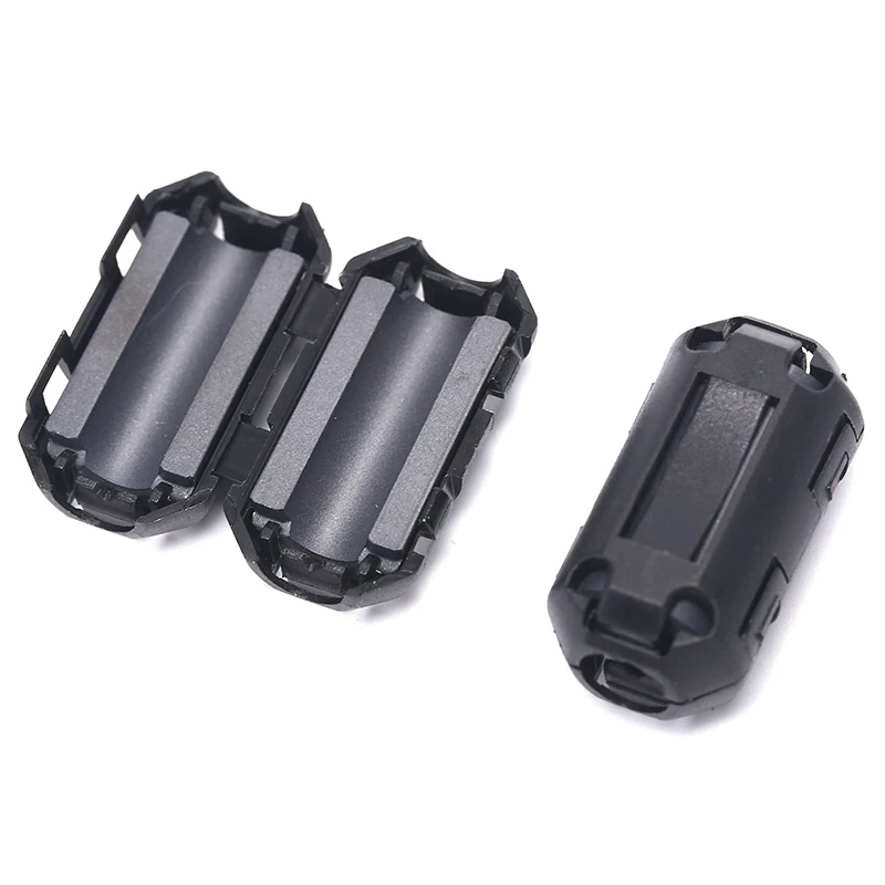 6Pcs 7 millimetri Clip-On Clip di Anello di Ferrite Core Noise Suppressor Per EMI RFI Cavo Componenti Attivi Filtri dropship