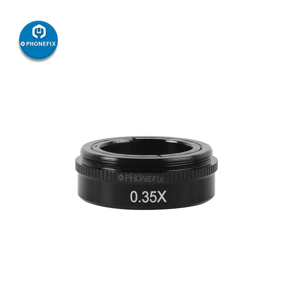 0.3X 0.5X 0.35X 2.0X Barlow Auxiliary Objective Glass Lens 43MM for 180X 200X 300X C-MOUNT Lens Industry Video Microscope Camera