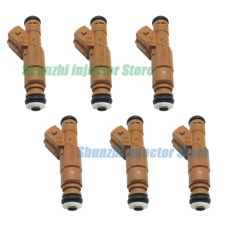 6pcs 0280155831 9186340 Renovation fuel injector for VOLVO C70 / S60 / S70 / V70 / XC70 / XC90 / S80 2.5L 2.9L