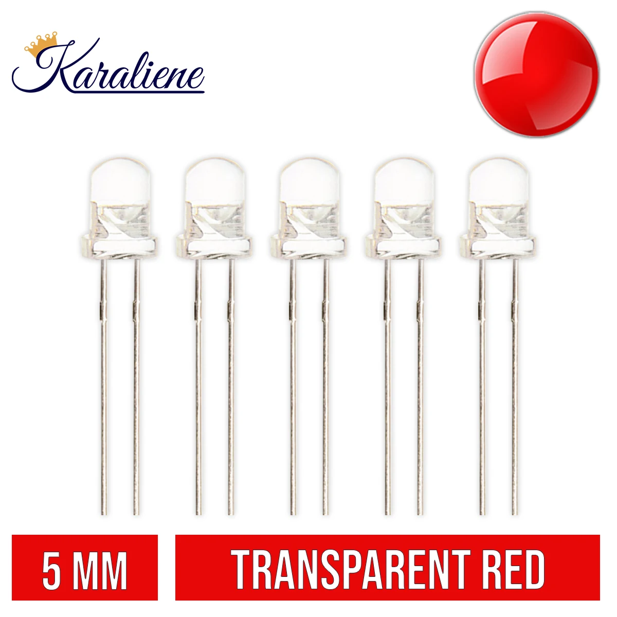 1000 TEILE/LOS F5 Wasser Klar (Transparent) LED 5mm Runde Super Helle Grün Rot Weiß Gelb Blau Orange