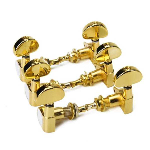 3 لتر 3R موالف أوتاد ضبط مختوم ، آلة رئيسية ، رأس ذهبي ، مناسب لقطع غيتار كهربائي صوتي ، ملحقات