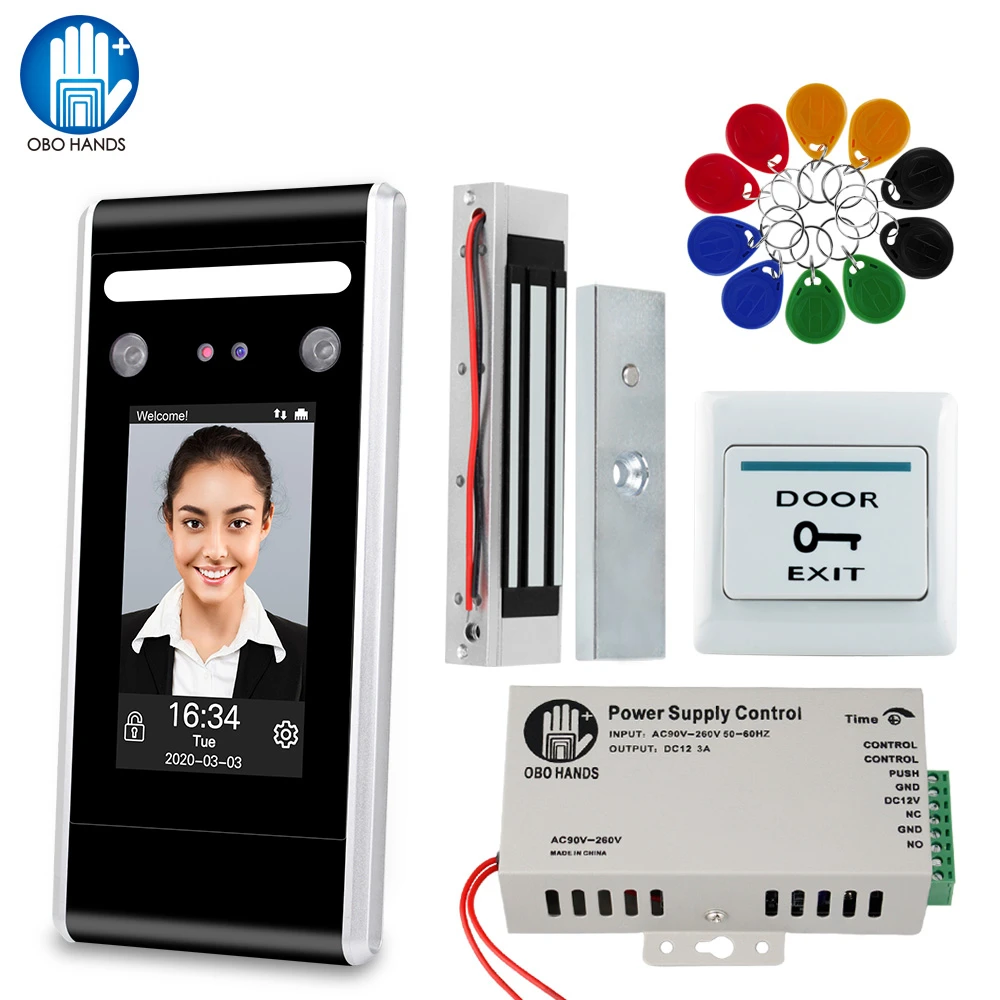 

4.3inch TCP/IP/USB Infrared Face Detection Face Access Control Dynamic Face Recognition Frame Glass Door Set