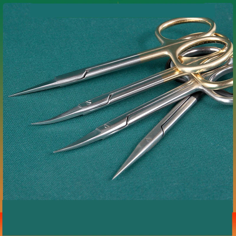 

Sciss Equipment Double Eyelid Tools Beauty Plastic Ophthalmology Curved Straight Tip Express Fine Line Carving Small Scissors