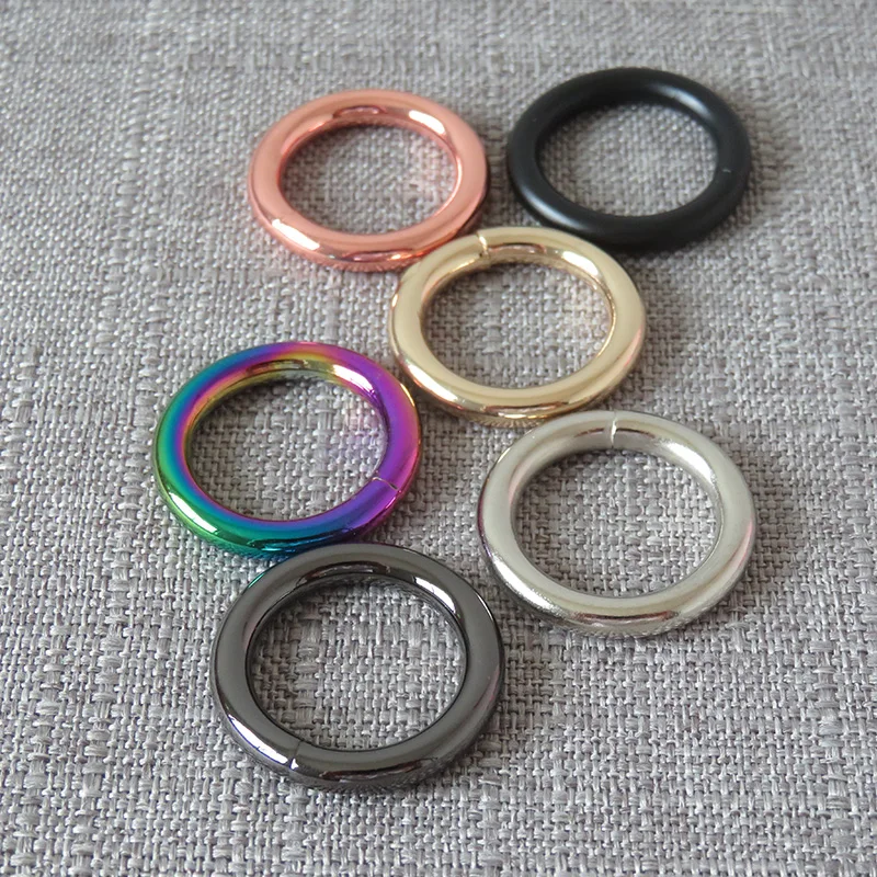 100Pcs 20mm Strong Metal O Rings Clasp Belt Buckle For Bag Luggage Dog Pet Harness Key Chain DIY Sewing Garment Accessories