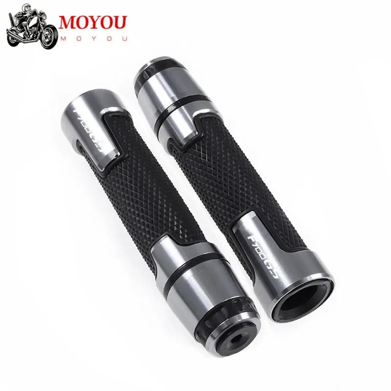 Logotipo f700gs para bmw f700 gs f 700 gs nova motocicleta 7/8 ''22mm botões anti-skid scooter lidar com extremidades apertos barra mão guiador