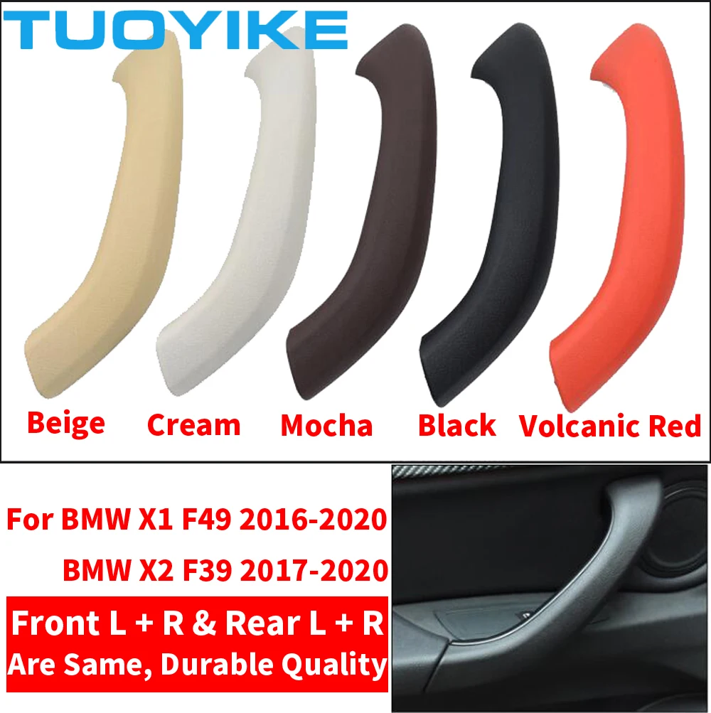 Car Styling Front Rear Left / Right Side Car Interior Door Handle Inner Pull Outer Trim Cover For BMW X1 F48 F49 X2 F39 2016-20