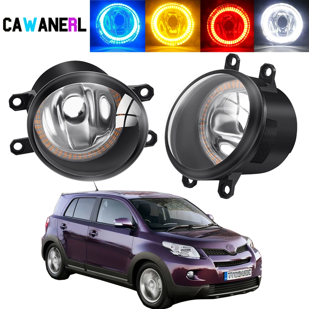 2 X Car Fog Light Assembly Angel Eye Fog Daytime Lamp Halo Ring Lampshade + 20W Bulb For Toyota Urban Cruiser (_P1_) 2007-2016