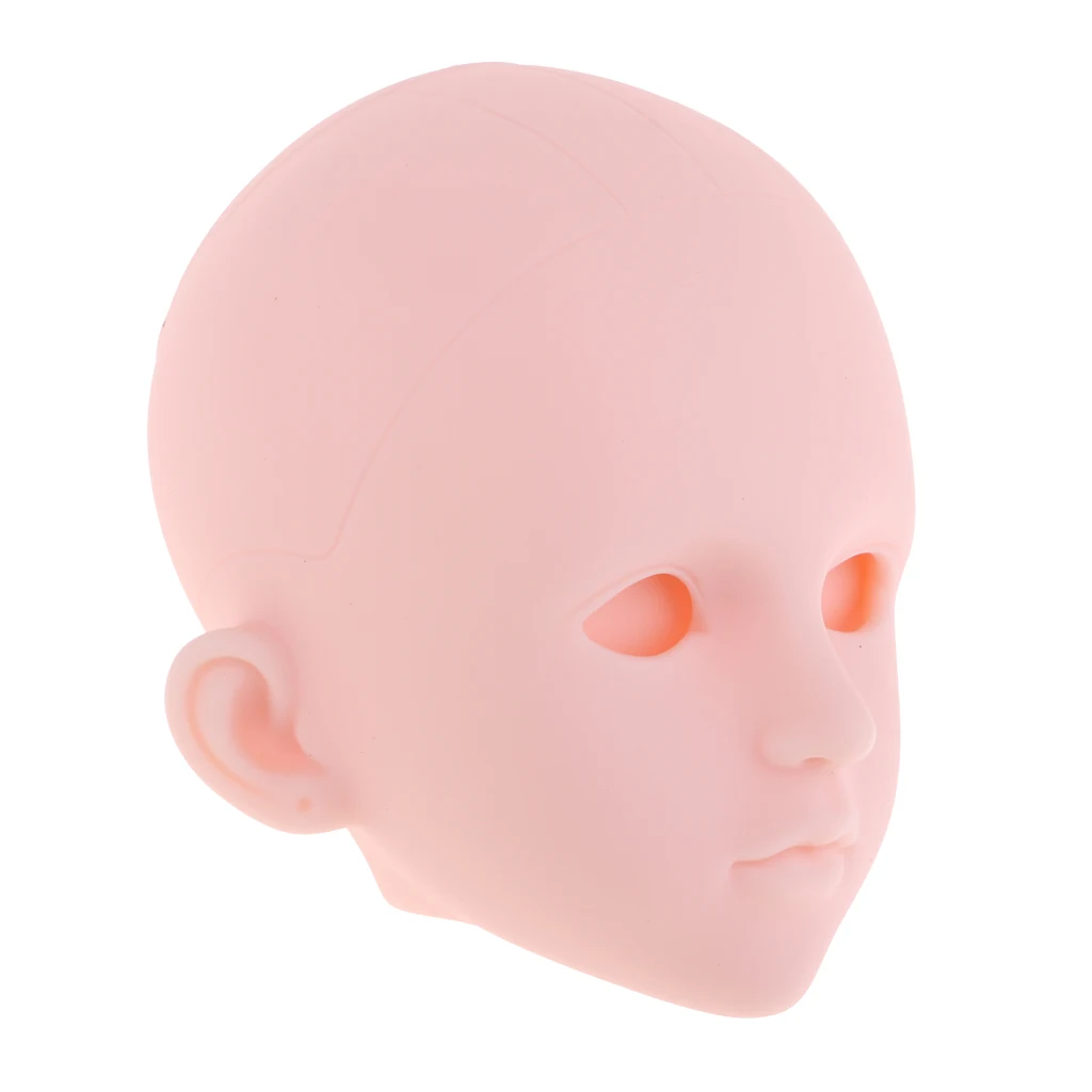 1/4 Female BJD Head  Sculpt Without Eyes For Ball Joint Doll MSD