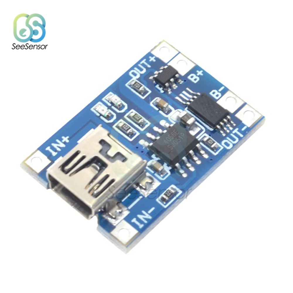 Scheda di ricarica del modulo caricabatterie al litio type-c/Micro/Mini USB 5V 1A 18650 TP4056 con protezione doppia funzione 1A Li-ion