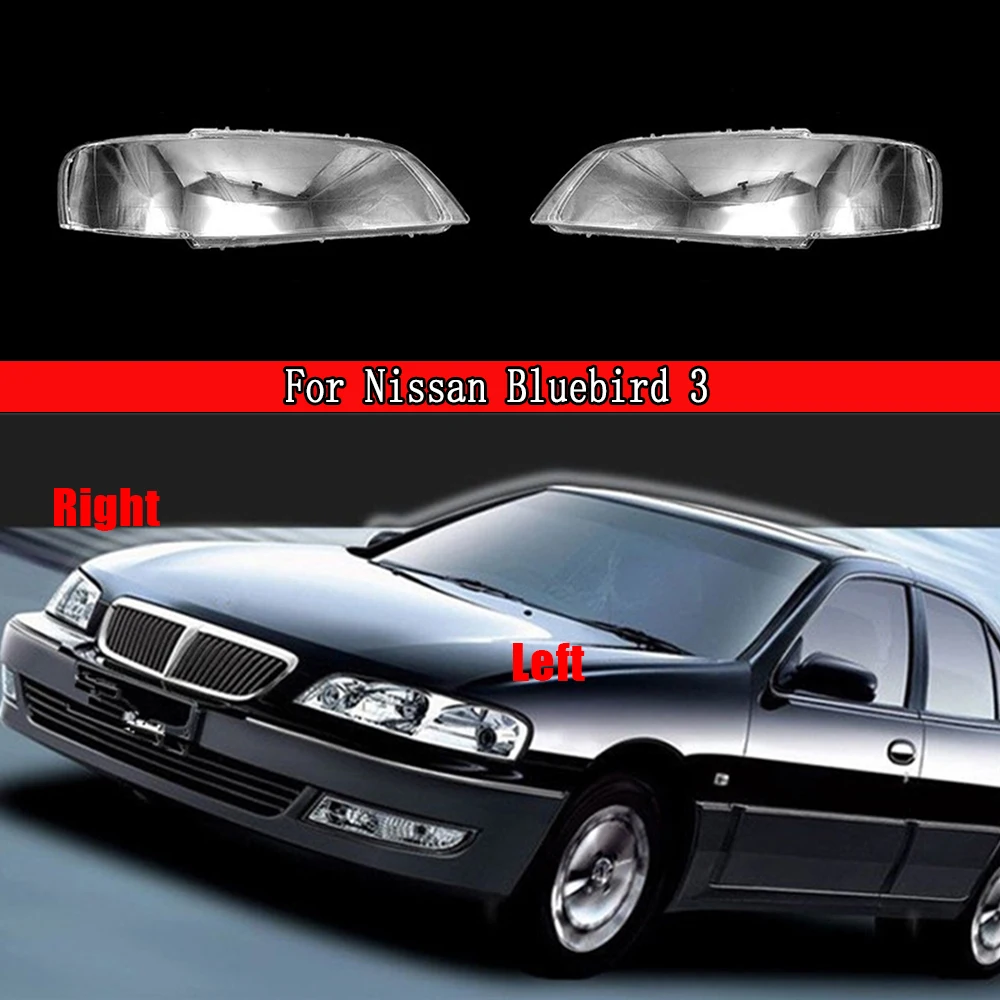 

Car Front Headlamp Lens Cover Lampshade Glass Lampcover Caps Shell For Nissan Bluebird 3 LED Headlight Cover Glass Lens Case