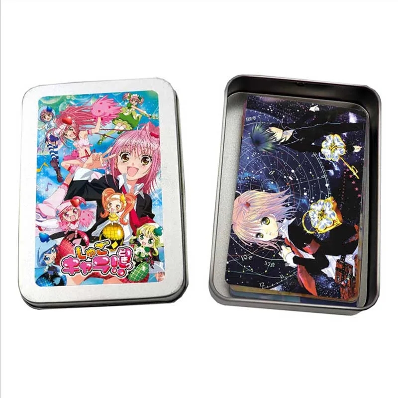 30PCS Shugo Chara Asian Dream Game Cards Iron Box Character Table Playing Toys For Family Children Gift