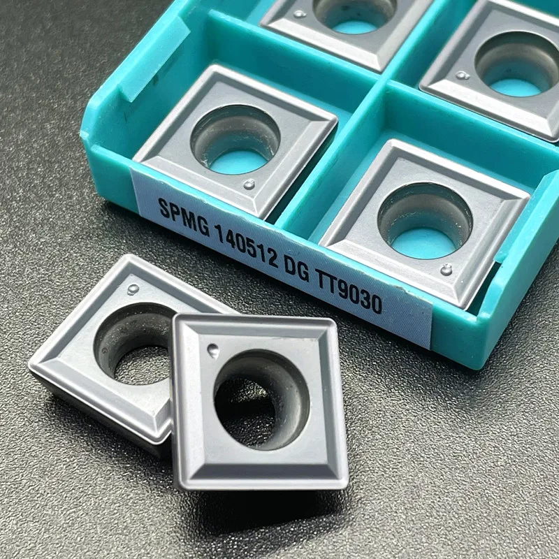 10PCS SPMG140512 DG TT9030/TT9080เครื่องกลึงเครื่องมือคาร์ไบด์เจาะเครื่องตัด U เจาะใบมีดคาร์ไบด์แทรก